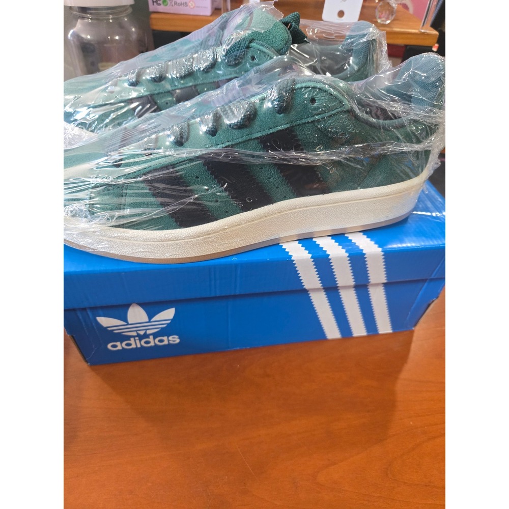 Adidas Campus 00s Collegiate Green Core Black Suede Sneakers IF8763 Mens 7.5